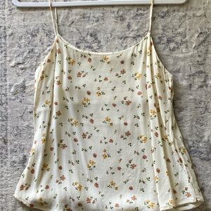 Reformation Cream Camisole Relaxed Top